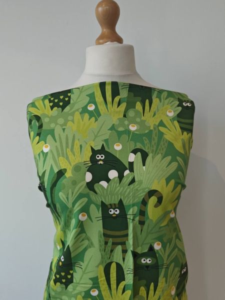 Green Stripes - Bio-Jersey - 0,95 m RESTSTÜCK