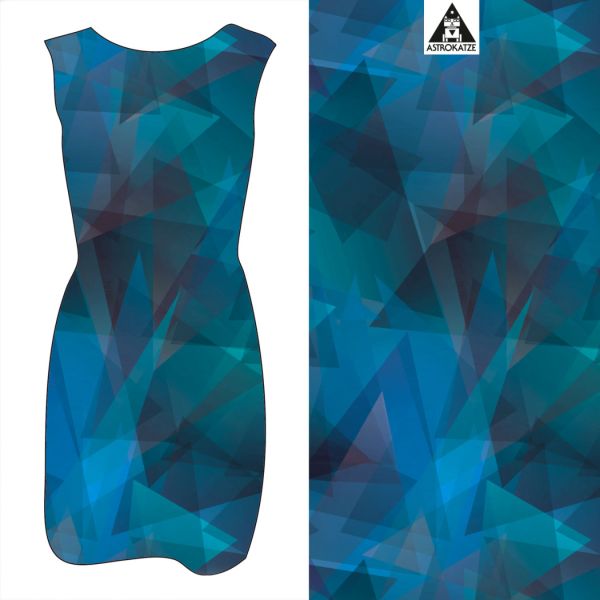Kristallfantasie - blau - Bio-Jersey - VORBESTELLUNG
