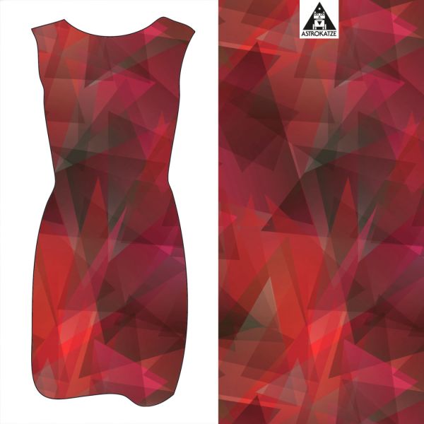 Kristallfantasie - himbeerrot - Bio-Jersey - VORBESTELLUNG