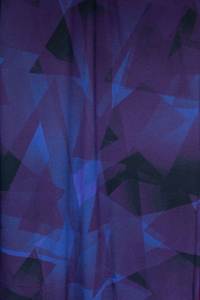Kristallfantasie - ultramarin blau-lila - Viskose-Jersey - Sonderedition - 2,00 m RESTSTÜCK