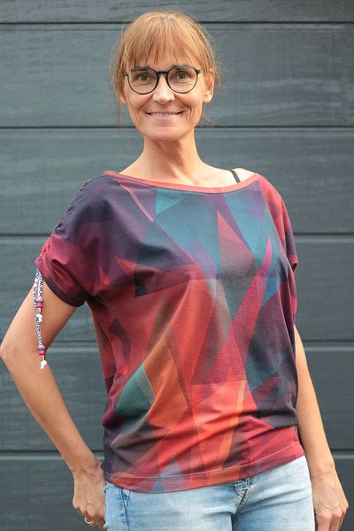 Kristallfantasie - Dämmerung - Bio-Jersey - 1,90 m RESTSTÜCK