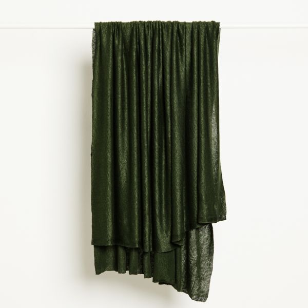 Leinen Feinstrickstoff - Green Khaki - 100 % Leinen - 1,90 m RESTSTÜCK