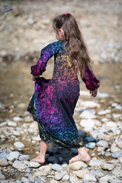 LavaGradient rainbow - Bio-Jersey - 1,30 m RESTSTÜCK