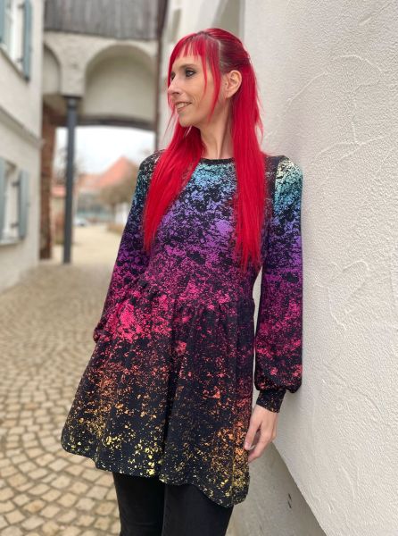 LavaGradient rainbow - Bio-Jersey - 1,30 m RESTSTÜCK