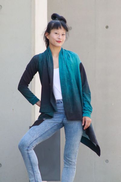 LeatherGradient - aqua - Lyocell / TENCEL-Crepe