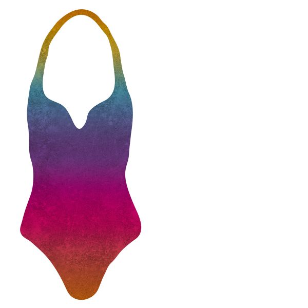 LeatherGradient rainbow - Badeanzugstoff - UPF 40+