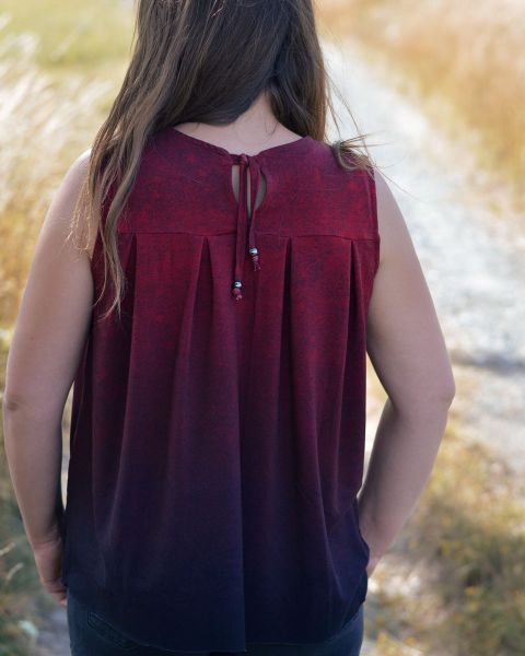 LeatherGradient - red energy - Lyocell / TENCEL-Crepe