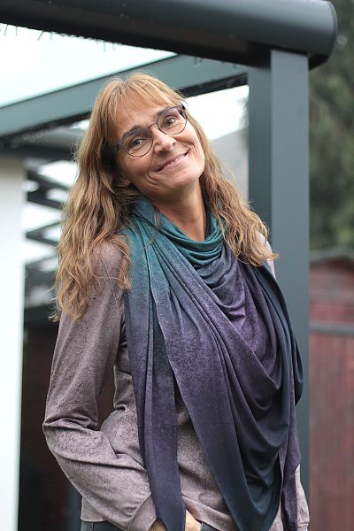 LeatherGradient - space - Modaljersey - 1,45 m RESTSTÜCK