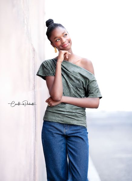 LeatherLook antique - schlammgrün - Bio-Jersey