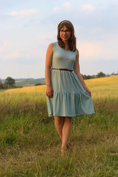 LeatherLook antique - mintgrün - TENCEL-Crepe