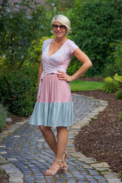 LeatherLook antique - rosé - TENCEL-Crepe
