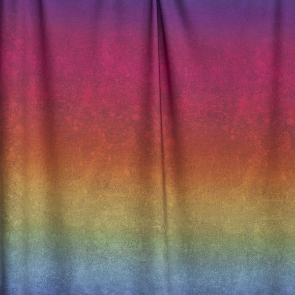 LeatherGradient - rainbow - SOFTSHELL - 2,50 m RESTSTÜCK