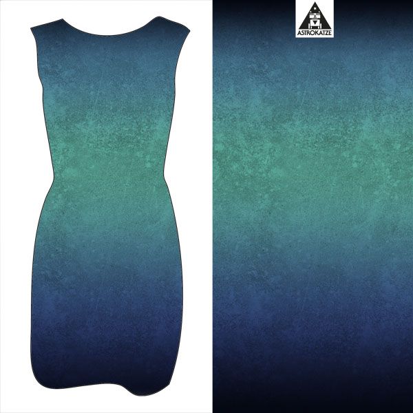 LeatherGradient - lagoon - Bio Popeline - 100 % CO - Pre-Order - BITTE LESEN!