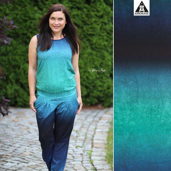 LeatherGradient - lagoon - Bio-Sommersweat