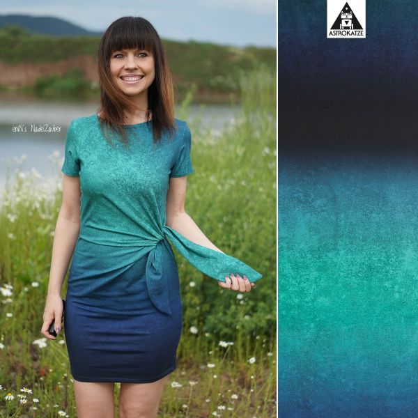 LeatherGradient - lagoon - Bio-Sommersweat