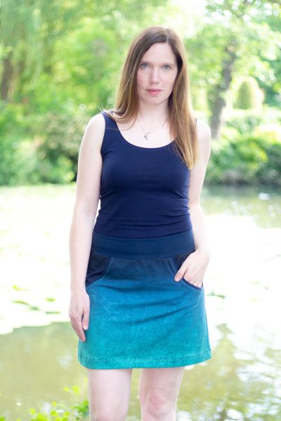 LeatherGradient - lagoon - Bio-Sommersweat