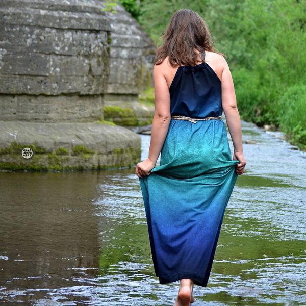 LeatherGradient - lagoon - Bio-Sommersweat 290 g/m2 - 1,75 m RESTSTÜCK