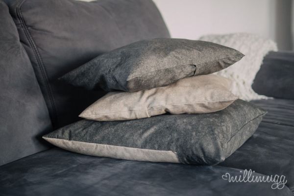 LeatherLook antique - schlamm - Bio-Sommersweat - 1,05 m RESTSTÜCK