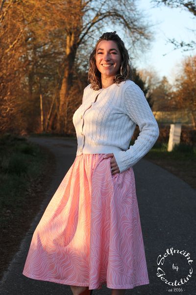 MagicHarmony - peach whisper - Bio-Jersey - 1,70 m RESTSTÜCK