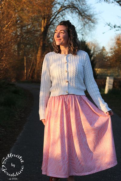 MagicHarmony - peach whisper - Bio-Jersey - 1,70 m RESTSTÜCK