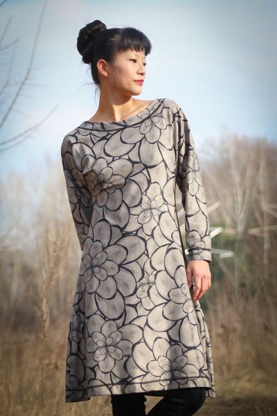 MaxiBlossom - beige - Bio-Jersey