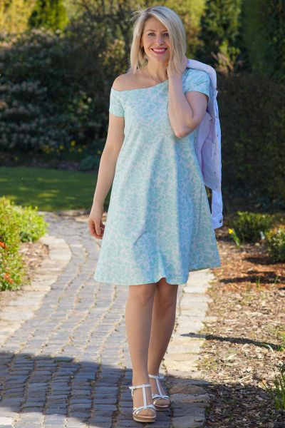 MysticBlossom BIG - retro mint - Bio-Jersey