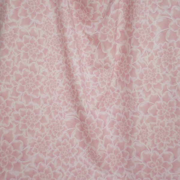 MysticBlossom BIG - retro rosa - Bio-Jersey - 1,05 m RESTSTÜCK