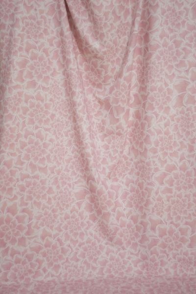 MysticBlossom BIG - retro rosa - Bio-Jersey - 1,05 m RESTSTÜCK