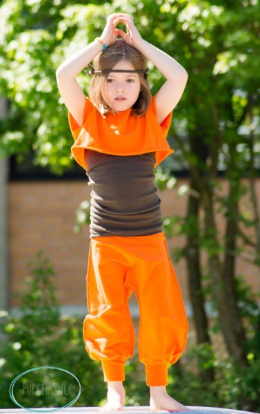 Bio-Jersey, extrabreit, orange (B014)