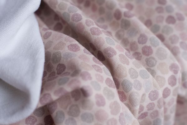 PastelRoses MINI - nude - Bio-Sommersweat 280 g/m2 - 1,00 m RESTSTÜCK