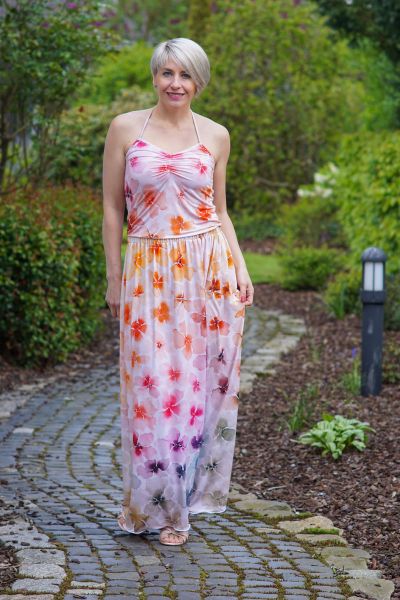 RainbowBlossom BIG - energy - Modaljersey - A/B-Ware - 2,65 m RESTSTÜCK