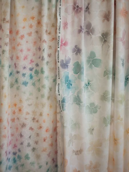 RainbowBlossom BIG - pastel - Bio-Jersey - 1,30 m RESTSTÜCK