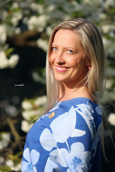 SoftBlossom - mono kobaltblau - Bio-Sommersweat - 1,5 m RESTSTÜCK