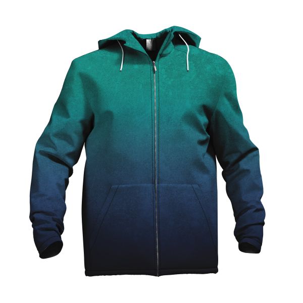 LeatherGradient - lagoon - SOFTSHELL - 1,60 m RESTSTÜCK
