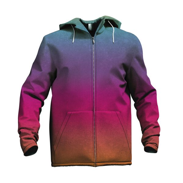 LeatherGradient - rainbow - SOFTSHELL - 2,50 m RESTSTÜCK