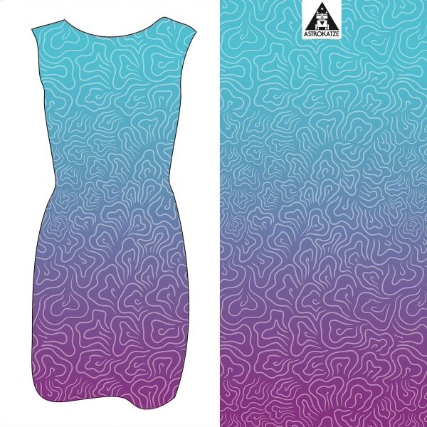 Sommerwind - gradient mermaid - Viskose-Jersey - VORBESTELLUNG
