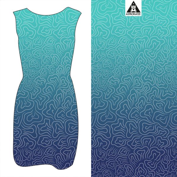 Sommerwind - gradient sky - Viskose-Jersey - VORBESTELLUNG
