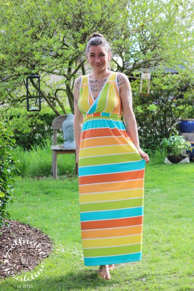 SpringStripes - türkis - Bio-Jersey