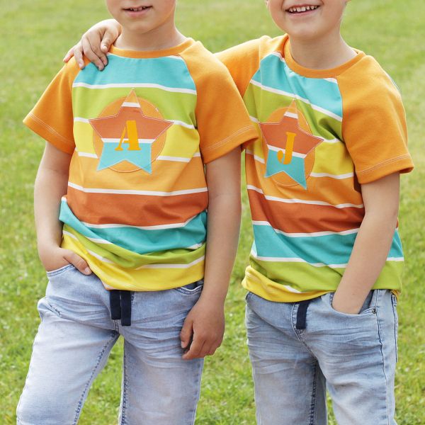 SpringStripes - türkis - Bio-Jersey