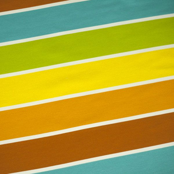 SpringStripes - türkis - Bio-Sommersweat - 1,50 m RESTSTÜCK