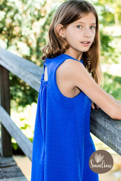 Vintage-Uni LIGHT - royalblau - Bio-Sommersweat