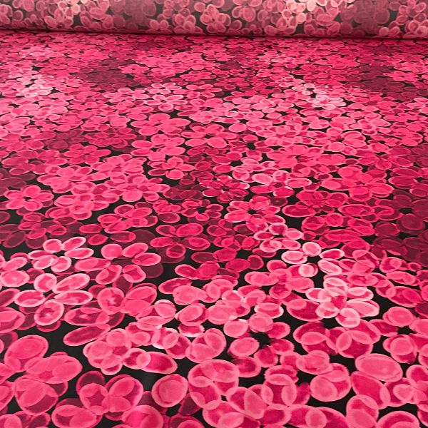 VibrantBlossom - mono pink - Viskose Webware
