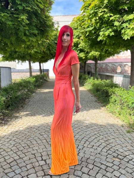 WildWhisper - coral sunset - Viskose-Jersey - VORBESTELLUNG