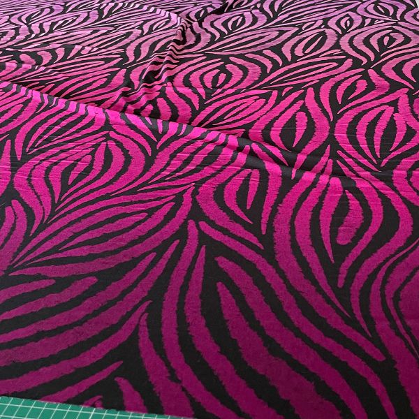 Zebrablume - gradient berry - Viskosejersey