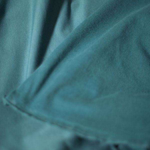 Bio-Sweat - angeraut - uni - petrolgrün - 210 g/m2