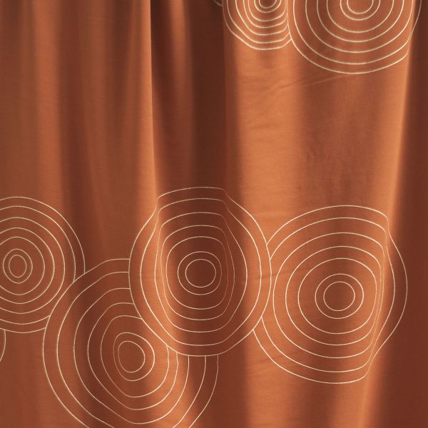 ArtDeco - rotbraun / champagner Glitzer Metallic-Print - Bio-Sommersweat