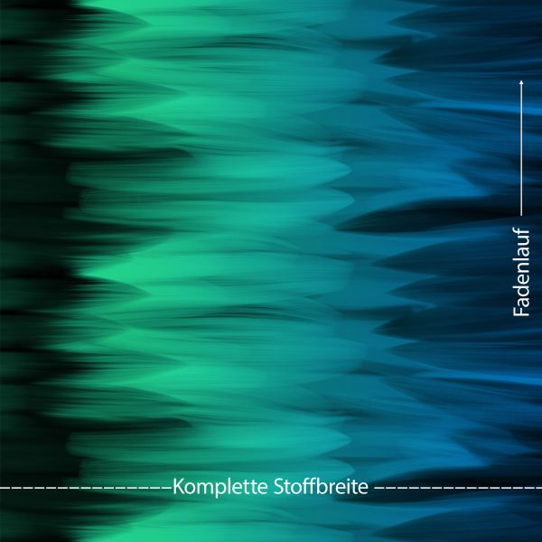 Aurora Floralis - cool lagoon - Viskose-Jersey - VORBESTELLUNG