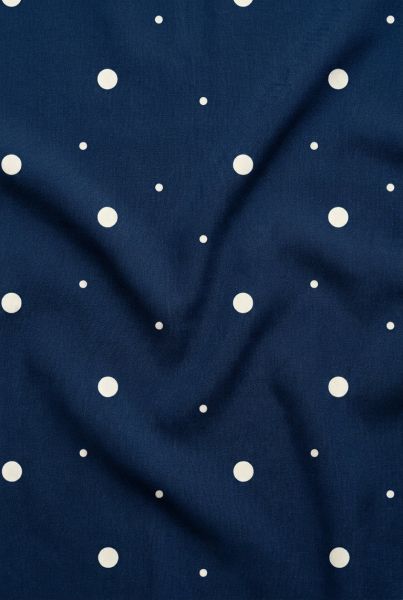 Dainty Dot - Blue - Viskose Twill