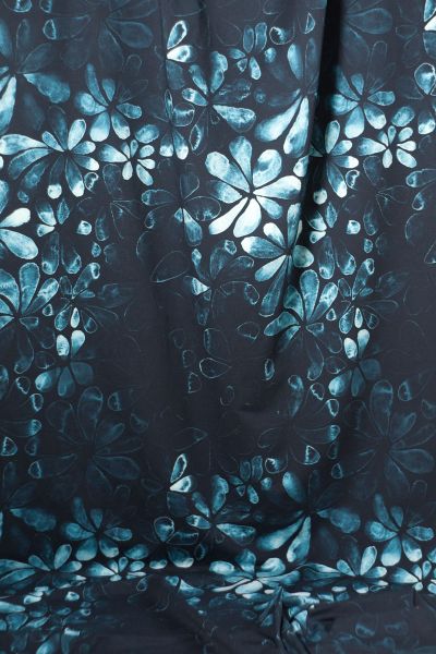 ColorFlowers - dark - mono blau - Bio-Sommersweat