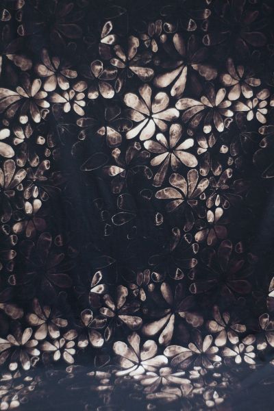 ColorFlowers - dark - mono braun - Bio-Sommersweat
